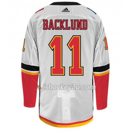 Mænd NHL Calgary Flames Trøje MIKAEL BACKLUND 11 Adidas Hvid Authentic